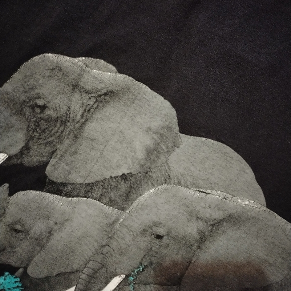 Vintage 1988 Harlequin Elephant single stitch shirt Women's Large - Picture 10 of 10